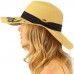 Hello Sunshine Wide Brim 4" Summer Derby Beach Pool Floppy Dress Sun Hat 799705295629 eb-17478945